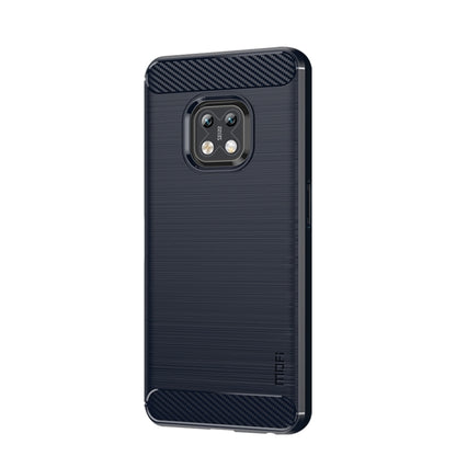 For Nokia XR20 MOFI Gentleness Series Brushed Texture Carbon Fiber Soft TPU Case(Blue) - Nokia Cases by MOFI | Online Shopping UK | buy2fix