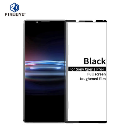 For Sony Xperia Pro-I PINWUYO 9H 2.5D Full Screen Tempered Glass Film(Black) - Sony Tempered Glass by PINWUYO | Online Shopping UK | buy2fix