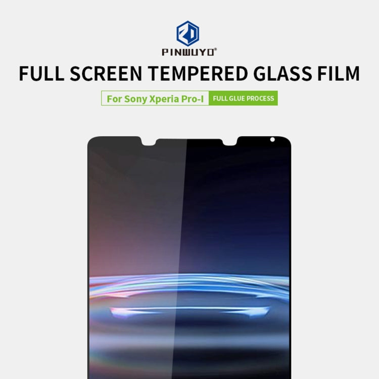 For Sony Xperia Pro-I PINWUYO 9H 2.5D Full Screen Tempered Glass Film(Black) - Sony Tempered Glass by PINWUYO | Online Shopping UK | buy2fix