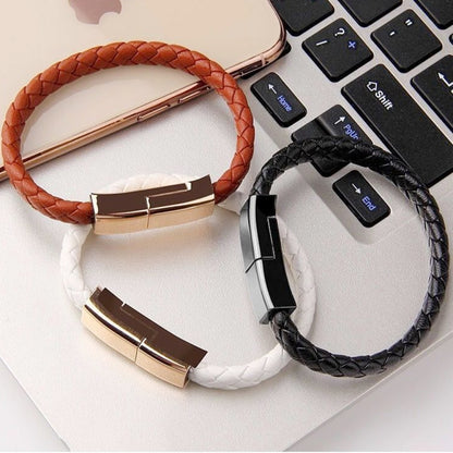 XJ-73 20cm USB to 8 Pin Bracelet Charging Data Cable(White) by buy2fix
