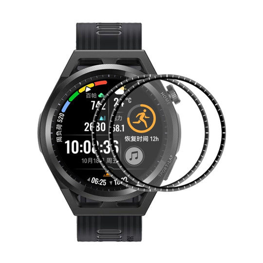 2 PCS For Huawei Watch GT Runner 46mm ENKAY Hat-Prince 3D Full Coverage Soft PC Curved Edge + PMMA HD Screen Protector Film