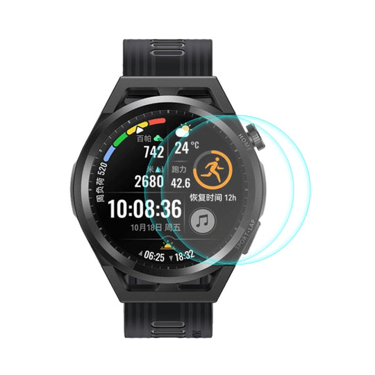 2 PCS For Huawei Watch GT Runner 46mm ENKAY Hat-Prince 0.2mm 9H 2.15D Curved Edge Tempered Glass Screen Protector Watch Film