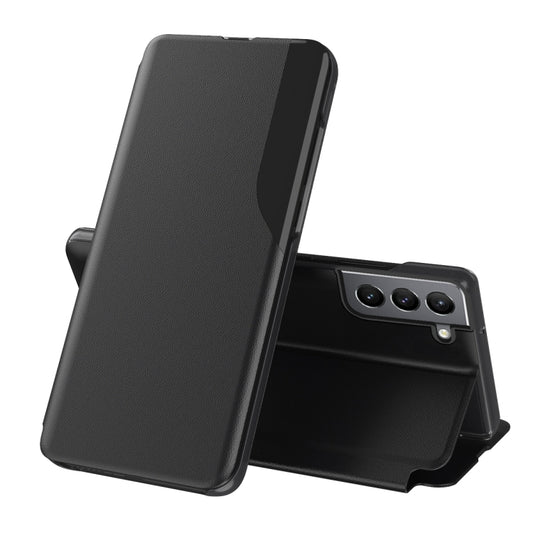 For Samsung Galaxy S22 Plus 5G Attraction Flip Holder Leather Phone Case(Black) - Galaxy S22+ 5G Cases by buy2fix | Online Shopping UK | buy2fix