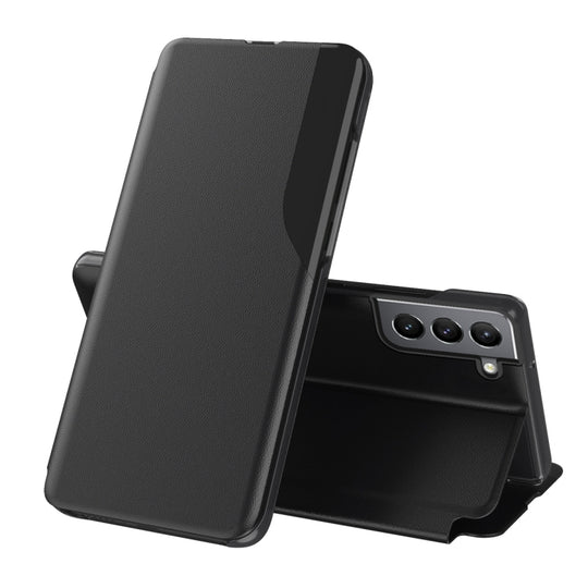 For Samsung Galaxy S22 Plus 5G Attraction Flip Holder Leather Phone Case(Black)