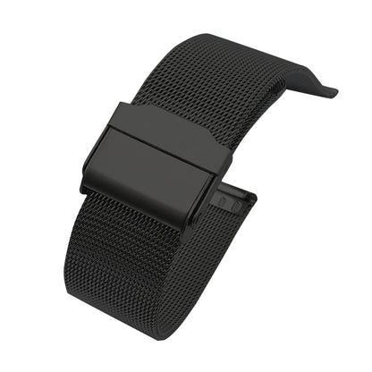 For Huawei Watch GT 46mm Stainless Steel Milan Double Buckle Watch Band(Black) - Watch Bands by buy2fix | Online Shopping UK | buy2fix
