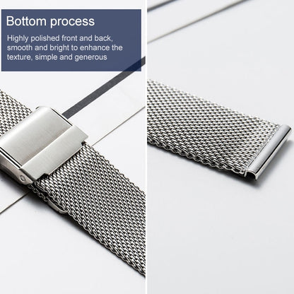 For Honor Magic Watch 2 46mm Stainless Steel Milan Double Buckle Watch Band(Silver) - Watch Bands by buy2fix | Online Shopping UK | buy2fix