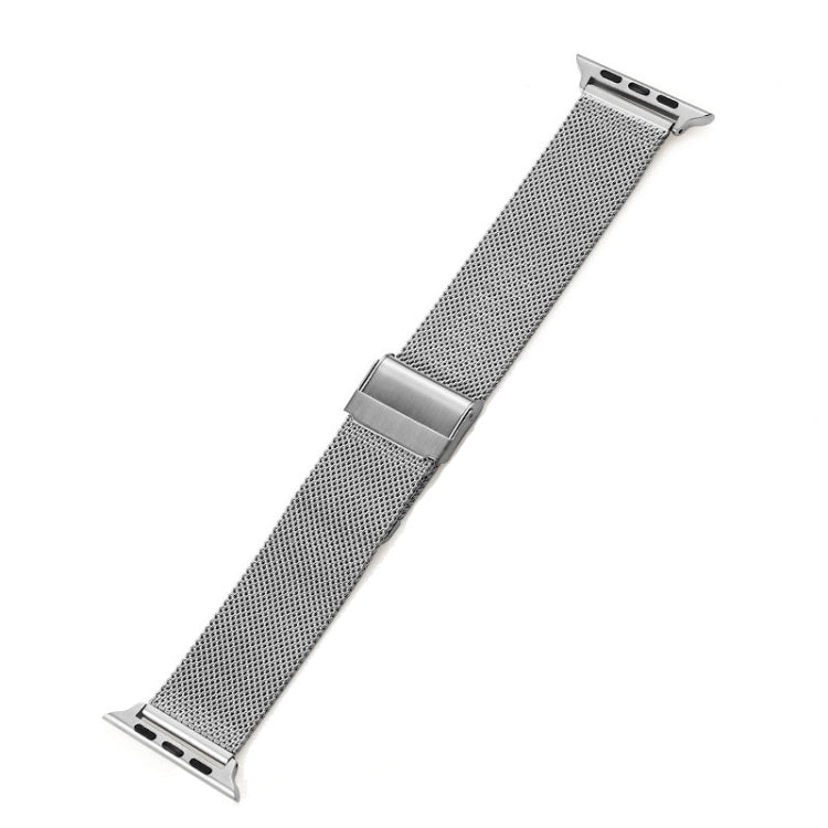 Milan Meta Watch Band For Apple Watch Series 9&8&7 41mm / SE 3&SE 2&6&SE&5&4 40mm / 3&2&1 38mm(Silver) by buy2fix