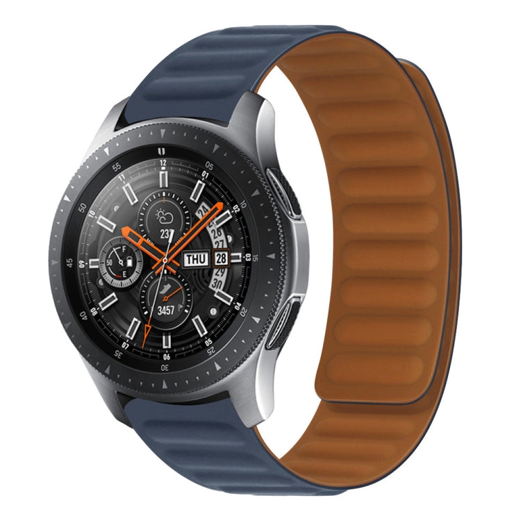 Silicone Magnetic Watch Band For Samsung Galaxy Watch 3 41MM R850(Indigo) - Watch Bands by buy2fix | Online Shopping UK | buy2fix