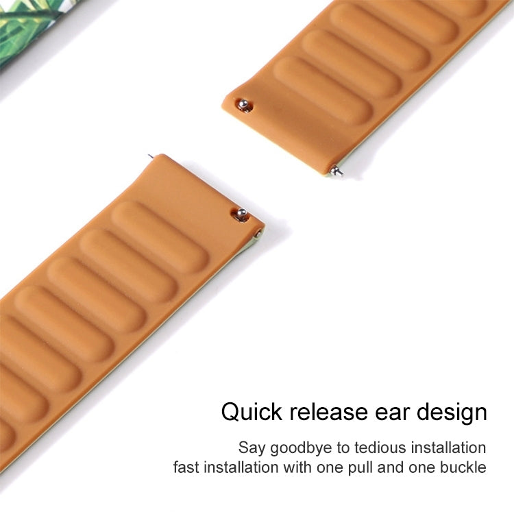Silicone Magnetic Watch Band For Samsung Galaxy Gear Sport(Brown) - Watch Bands by buy2fix | Online Shopping UK | buy2fix