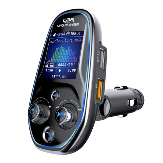 BT29 Color Screen Car Multi-functional Mp3 Player Multi-language Aux Out Card Bluetooth Adapter - Bluetooth Car Kits by buy2fix | Online Shopping UK | buy2fix