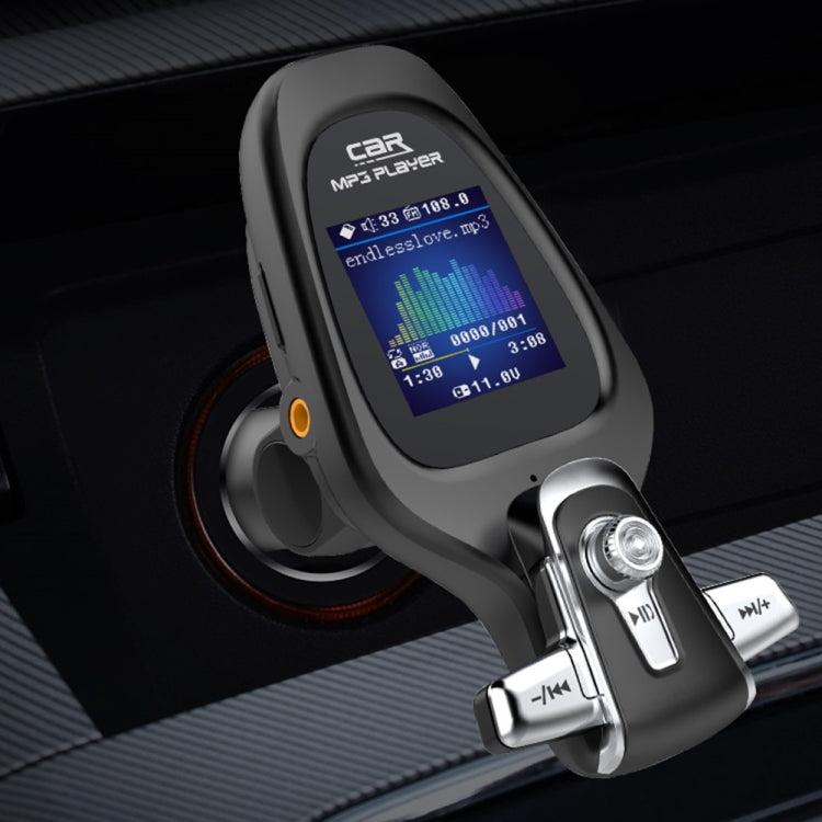 BT28 Car Color Screen Bluetooth MP3 Player AUX FM Transmitter QC3.0 - Bluetooth Car Kits by buy2fix | Online Shopping UK | buy2fix