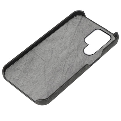 Ring Holder PU Phone Case For Samsung Galaxy S22 Ultra 5G(Black) - Galaxy S22 Ultra 5G Cases by buy2fix | Online Shopping UK | buy2fix