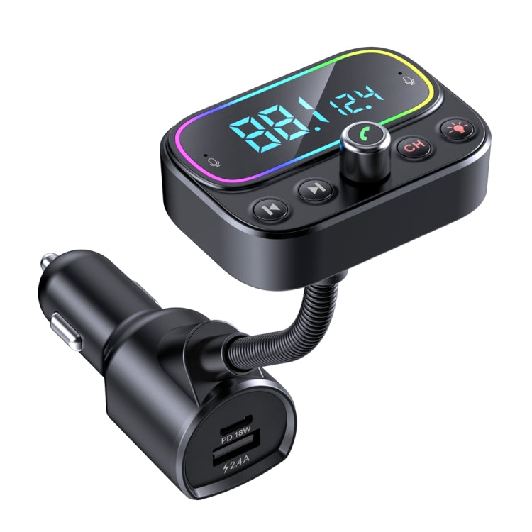 T67 Bluetooth 5.0 Car MP3 Music Player FM Modulator Transmitter Wireless AUX Adapter Hands-free - Bluetooth Car Kits by buy2fix | Online Shopping UK | buy2fix