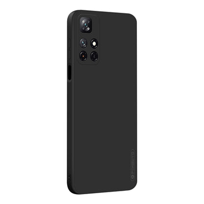 For Xiaomi Redmi Note 11 / Poco M4 Pro 5G PINWUYO Liquid Silicone TPU Phone Case(Black) by PINWUYO
