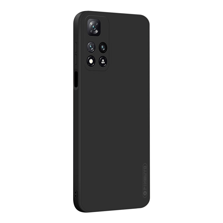 For Xiaomi Redmi Note 11 Pro / 11 Pro+ PINWUYO Liquid Silicone TPU Phone Case(Black) by PINWUYO