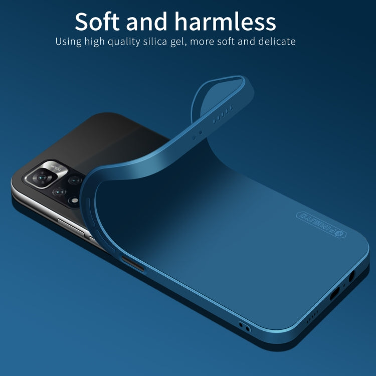 For Xiaomi Redmi Note 11 Pro / 11 Pro+ PINWUYO Liquid Silicone TPU Phone Case(Black) by PINWUYO