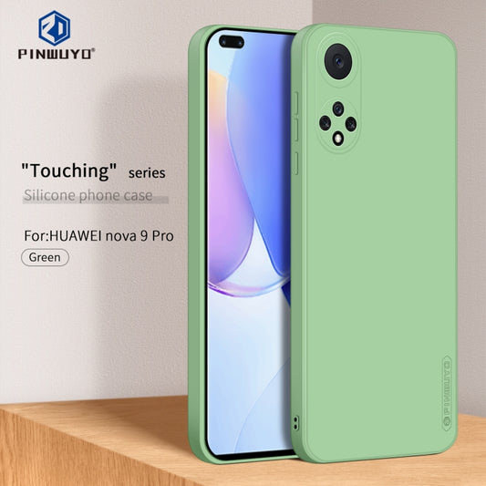 For Huawei nova 9 Pro PINWUYO Liquid Silicone TPU Phone Case(Green) - Huawei Cases by PINWUYO | Online Shopping UK | buy2fix