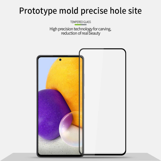 For Samsung Galaxy A73 PINWUYO 9H 2.5D Full Screen Tempered Glass Film(Black) - Galaxy Tempered Glass by PINWUYO | Online Shopping UK | buy2fix