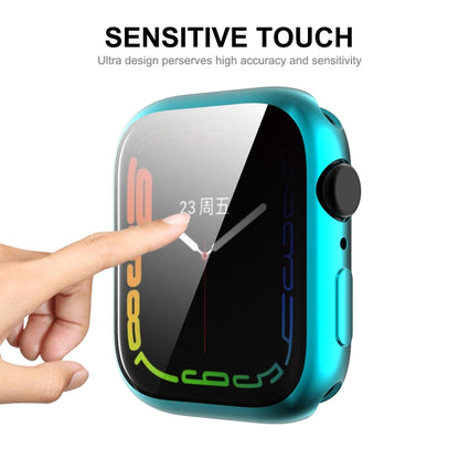 For Apple Watch Series 8 / 7 41mm ENKAY Hat-Prince Electroplated TPU Case(Black) - Watch Cases by ENKAY | Online Shopping UK | buy2fix