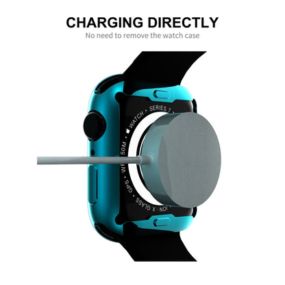 For Apple Watch Series 8 / 7 45mm ENKAY Hat-Prince Electroplated TPU Case(Silver) - Watch Cases by ENKAY | Online Shopping UK | buy2fix