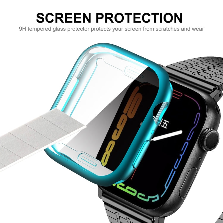 For Apple Watch Series 8 / 7 45mm ENKAY Hat-Prince Electroplated TPU Case(Silver) - Watch Cases by ENKAY | Online Shopping UK | buy2fix