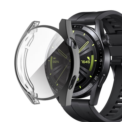 For Huawei Watch GT 3 46mm Fully Surrounded TPU Case with Protective Film(Black) - Watch Cases by buy2fix | Online Shopping UK | buy2fix