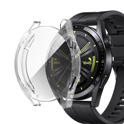 For Huawei Watch GT 3 46mm Fully Surrounded TPU Case with Protective Film(Transparent) by buy2fix