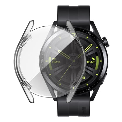 For Huawei Watch GT 3 46mm Fully Surrounded TPU Case with Protective Film(Black) - Watch Cases by buy2fix | Online Shopping UK | buy2fix