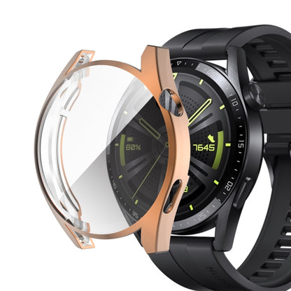 For Huawei Watch GT 3 42mm Fully Surrounded TPU Case with Protective Film(Rose Gold) by buy2fix