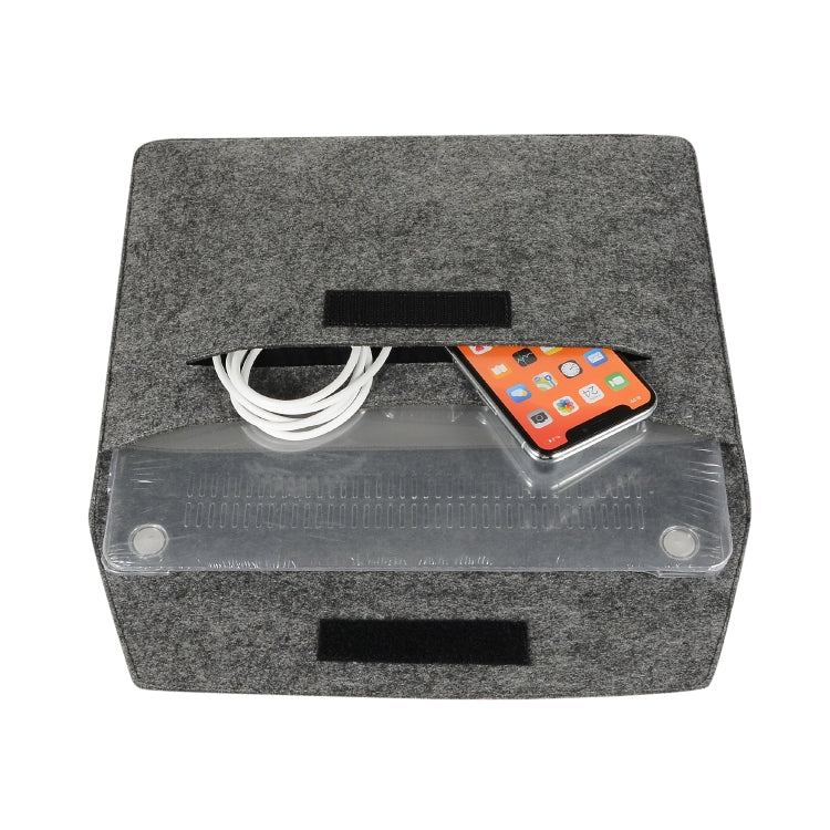 Felt Liner Bag Computer Bag Notebook Protective Cover For 12 inch(Black) by buy2fix
