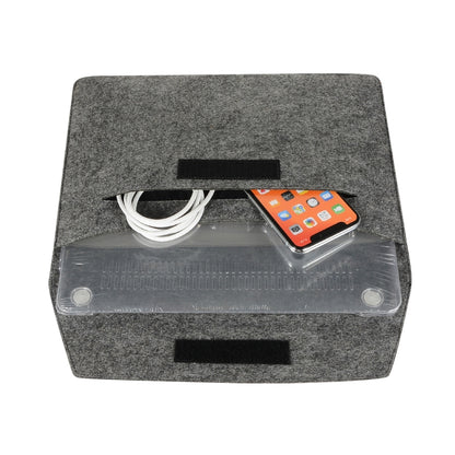 Felt Liner Bag Computer Bag Notebook Protective Cover For 12 inch(Black) by buy2fix
