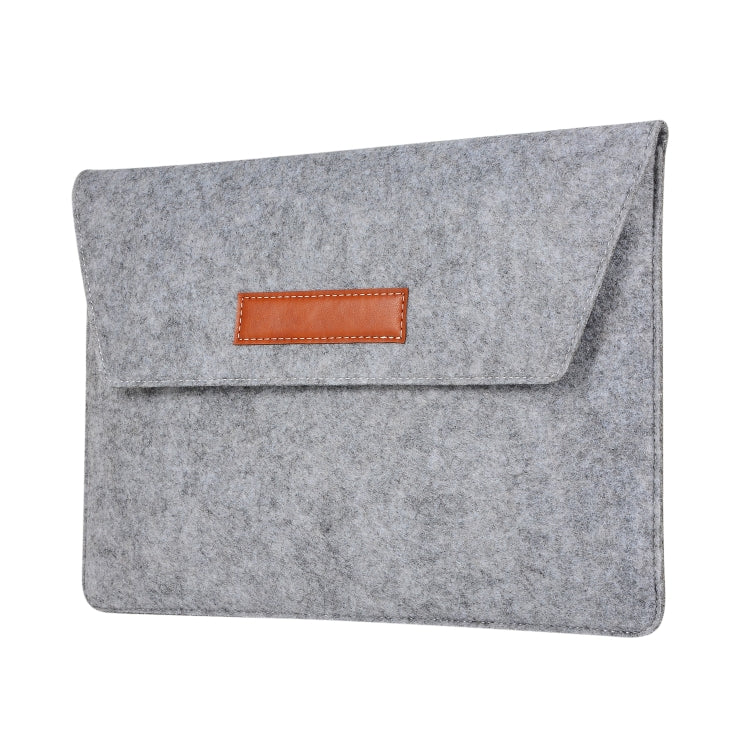 Felt Liner Bag Computer Bag Notebook Protective Cover For 15 inch(Grey) by buy2fix