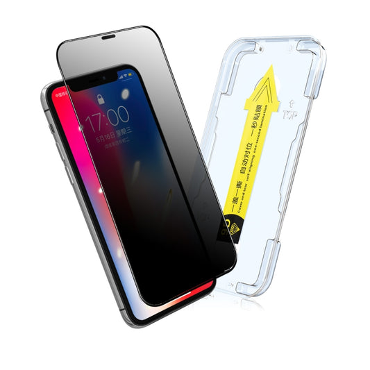 ENKAY Quick Stick Anti-peeping Tempered Glass Film For iPhone 11 Pro Max / XS Max - iPhone 11 Pro Max Tempered Glass by ENKAY | Online Shopping UK | buy2fix
