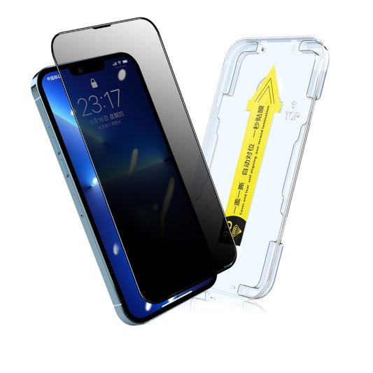 For iPhone 13 mini ENKAY Quick Stick Anti-peeping Tempered Glass Film - iPhone 13 mini Tempered Glass by ENKAY | Online Shopping UK | buy2fix