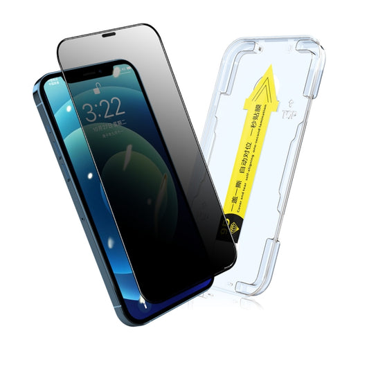 For iPhone 12 Pro Max ENKAY Quick Stick Anti-peeping Tempered Glass Film - iPhone 12 Pro Max Tempered Glass by ENKAY | Online Shopping UK | buy2fix