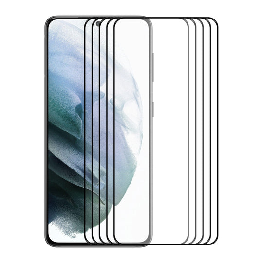 For Samsung Galaxy S22+ 5G 5pcs ENKAY Ultra-thin 0.2mm Full Glue Coverage Tempered Glass Protector