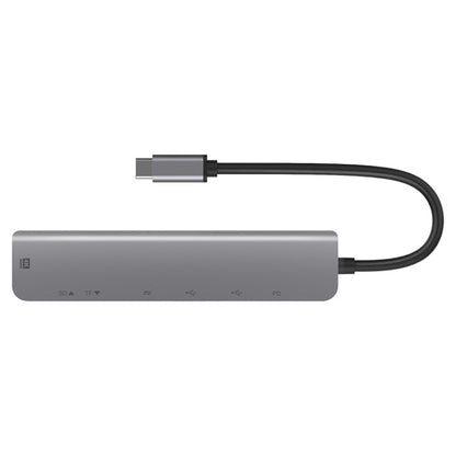 UC902 7-in-1 Multi-function HDMI+SD/TF+USB x 2+Type-C+PD to USB-C / Type-C Aluminum Alloy HUB by buy2fix