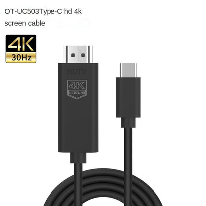 OT-UC503 4 KUSB Type C Male to HDMI Male Screen Cable by buy2fix
