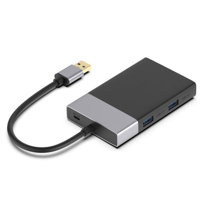 6-in-1 USB 3.0 to USB3.0 x 2+CF Card+TF Card+SD Card+XQD Card HUB Adapter by buy2fix
