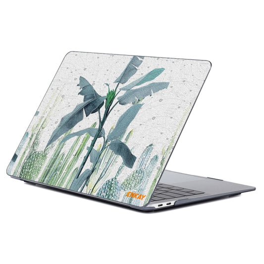 ENKAY Hat-Prince Natural Series Laotop Protective Crystal Case for MacBook Pro 13.3 inch A1706 / A1708 / A1989 / A2159(Banana Leaves) - MacBook Pro Cases by ENKAY | Online Shopping UK | buy2fix