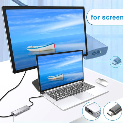 9-in-1 USB Type-C to HDMI+USB3.0x3+Type-C+PD+SD/TF+Audio HUB Adapter by buy2fix