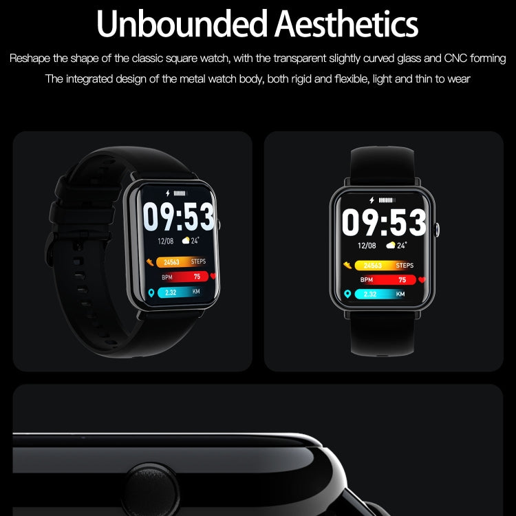 Q19 Pro IP67 Waterproof 1.69 inch Smartwatch(Black) by buy2fix