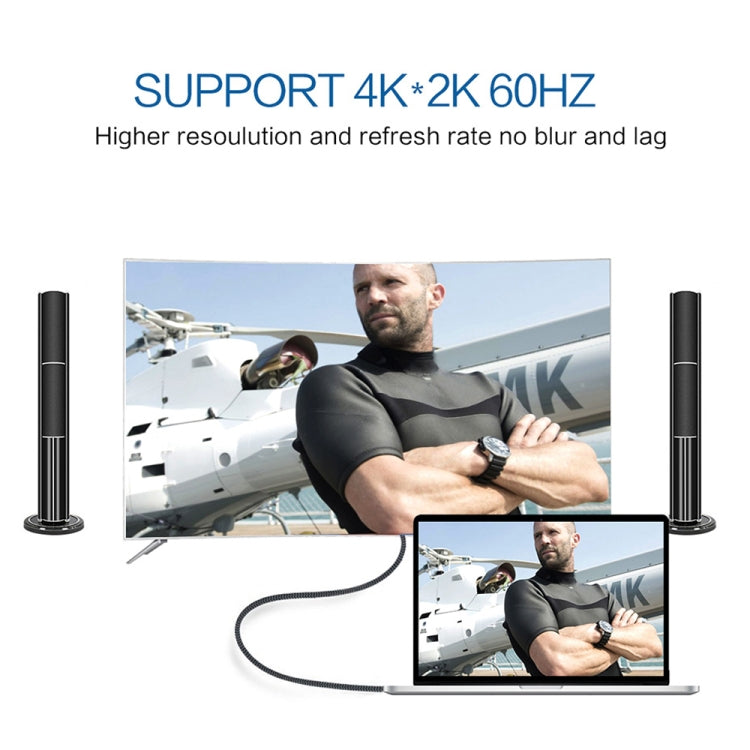 4K 60HZ USB-C / Type-C to DisplayPort Cable, Cable Length: 1.8m by buy2fix