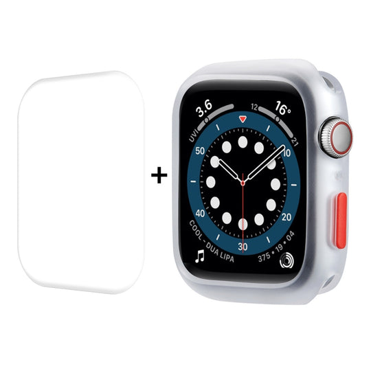 ENKAY  TPU Case  + Full Coverage PET Screen Protector For Apple Watch Series 9 / 8 / 7 41mm(Translucent)