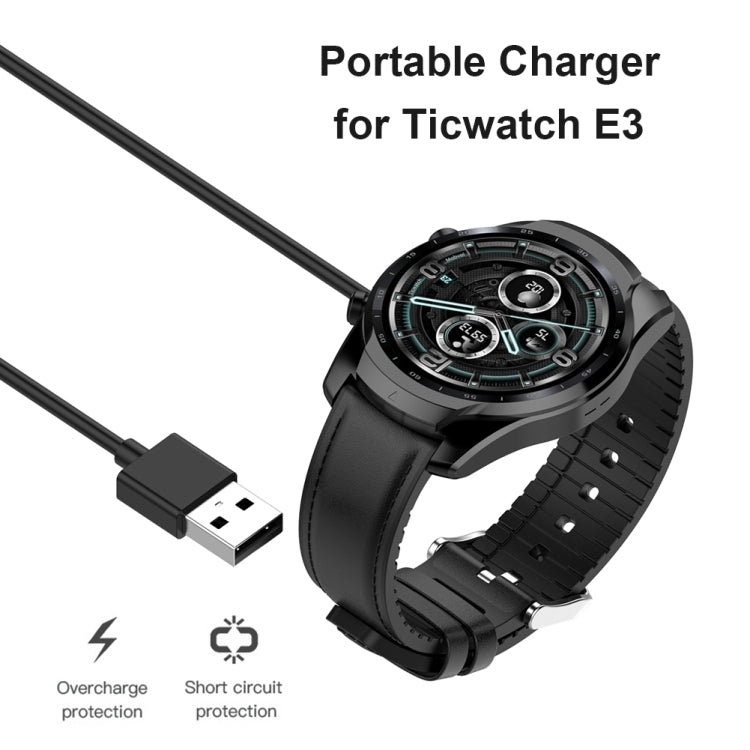 For Ticwatch E3 / Pro 3 / Pro 3 LTE Smart Watch Charging Cable, 1m Charging Station Power Adapter - Charger by buy2fix | Online Shopping UK | buy2fix