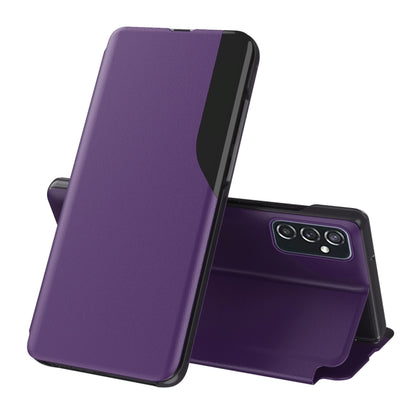 For Samsung Galaxy A73 5G Attraction Flip Holder Leather Phone Case(Purple) - Galaxy Phone Cases by buy2fix | Online Shopping UK | buy2fix