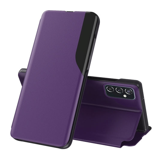 For Samsung Galaxy A73 5G Attraction Flip Holder Leather Phone Case(Purple) - Galaxy Phone Cases by buy2fix | Online Shopping UK | buy2fix