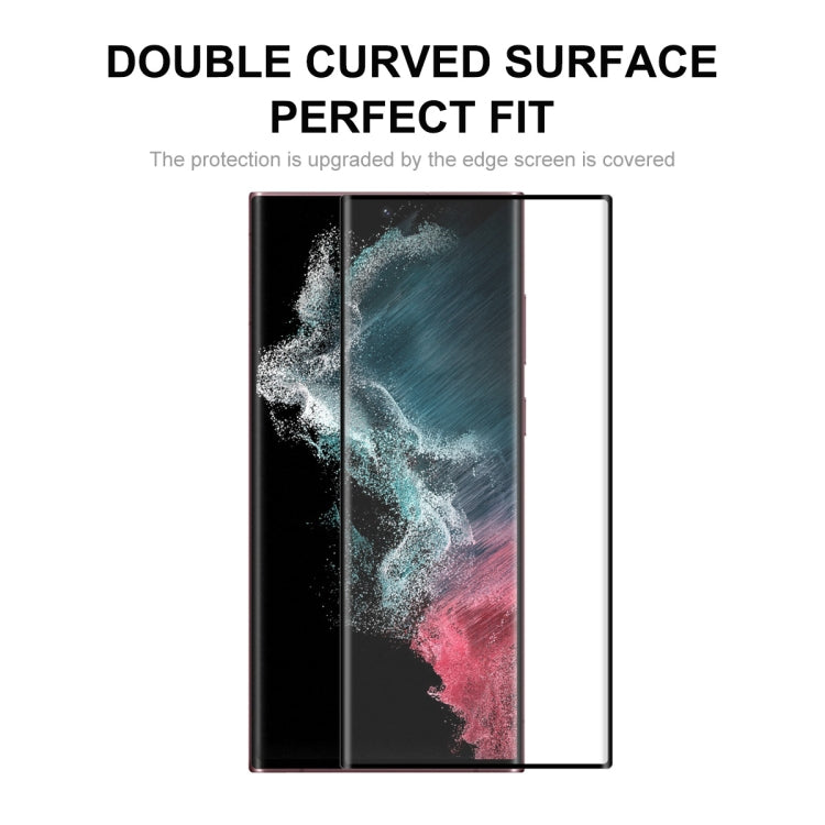 For Samsung Galaxy S22 Ultra 5pcs ENKAY 3D Curved Hot Bending Tempered Glass Full Film - Galaxy Tempered Glass by ENKAY | Online Shopping UK | buy2fix