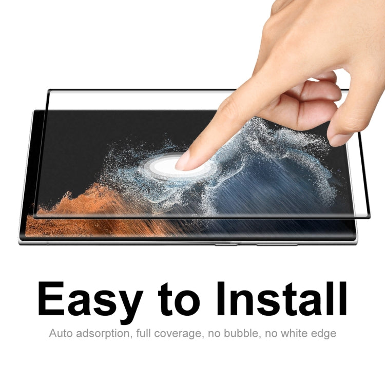 For Samsung Galaxy S22 Ultra 5pcs ENKAY 3D Curved Hot Bending Tempered Glass Full Film - Galaxy Tempered Glass by ENKAY | Online Shopping UK | buy2fix