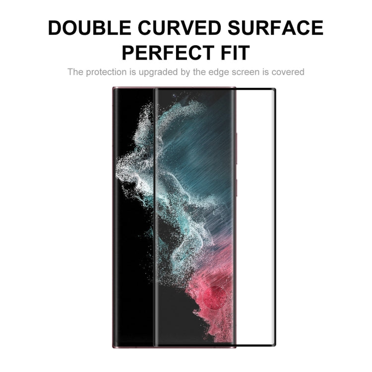 For Samsung Galaxy S22 Ultra 5pcs ENKAY 3D Curved Hot Bending Tempered Glass Full Film, Hole Unlock - Galaxy Tempered Glass by ENKAY | Online Shopping UK | buy2fix